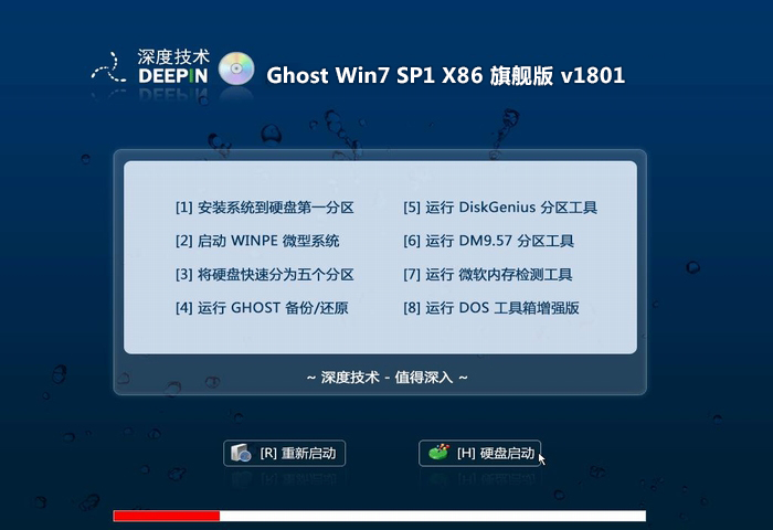 win7 32位旗舰版 深度科技 系统下载 V201803